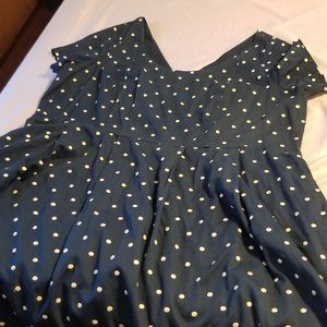 Cotton Embroidered Dots Dress